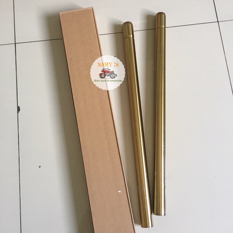 as shockbreaker shock skok depan gold blue as 31 33 megapro tiger ninja