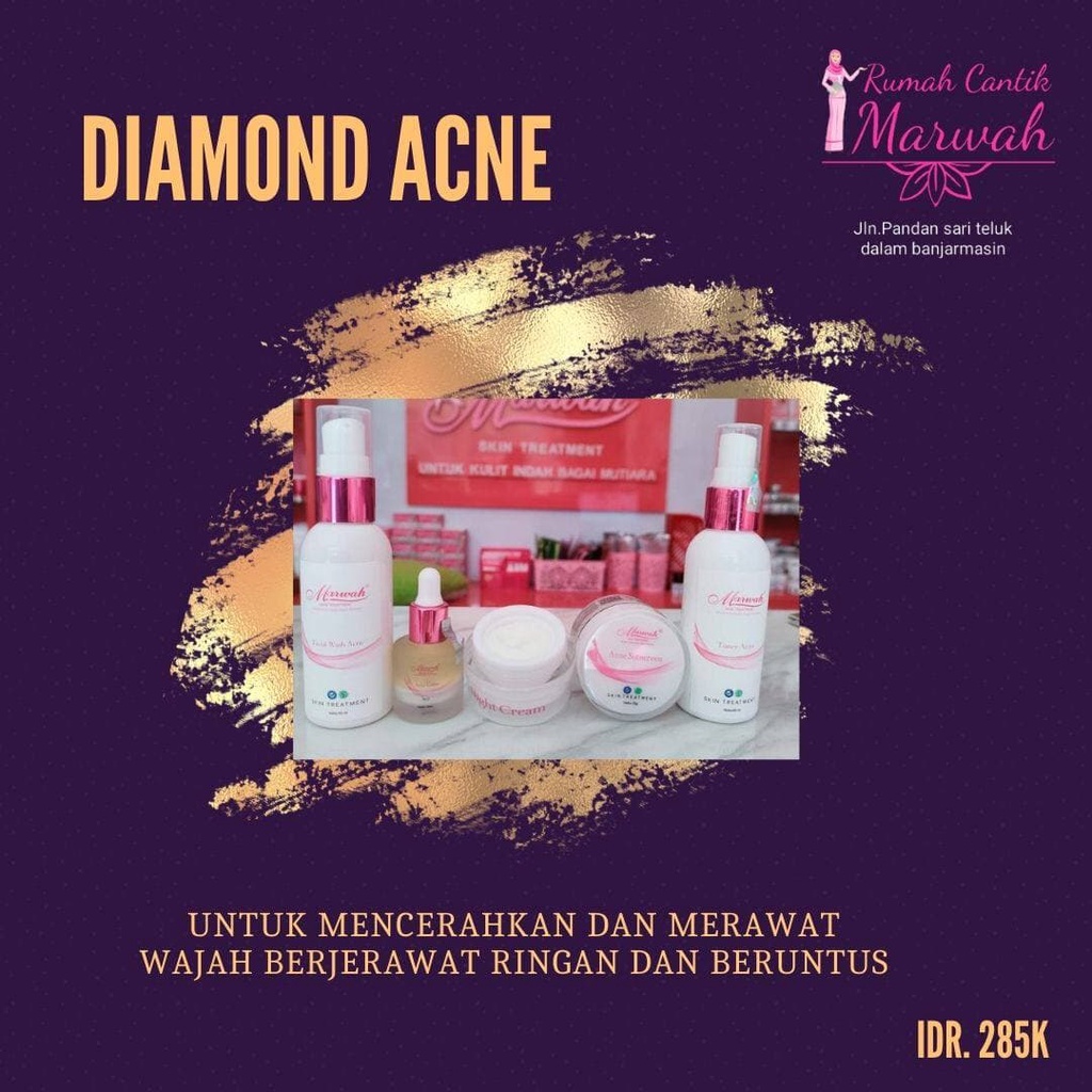MARWAH SKINCARE  PAKET DIAMOND ACNE