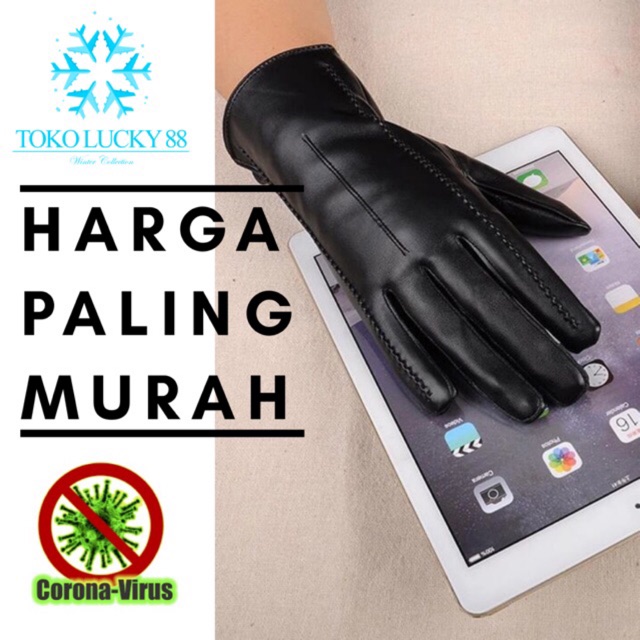 RESTOCK IMPORT MOLLAD Glove Leather Woman New Sarung tangan kulit touchscreen musim dingin lapis bulu