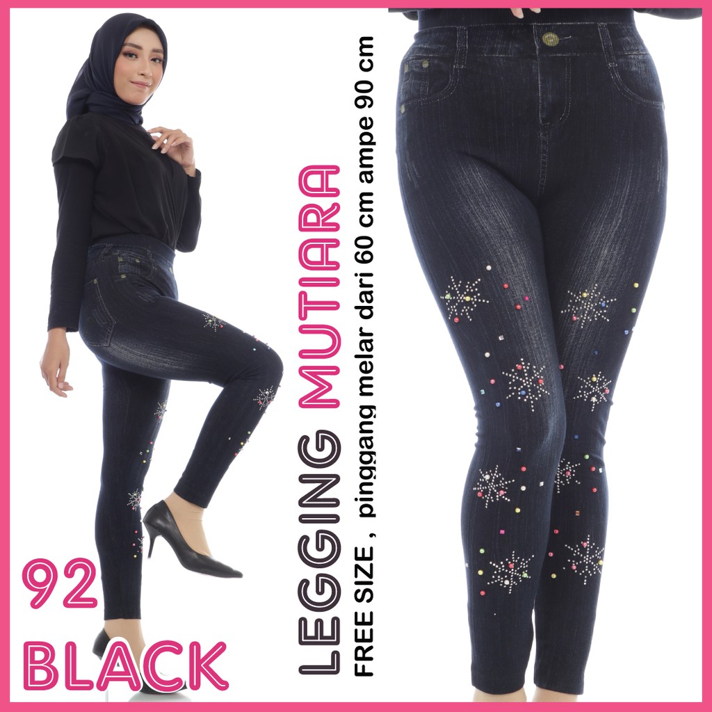 Leg Jeans Mutiara # 92 / Legging Fashion Wanita / Fashion bawahan / legging jeans wanita