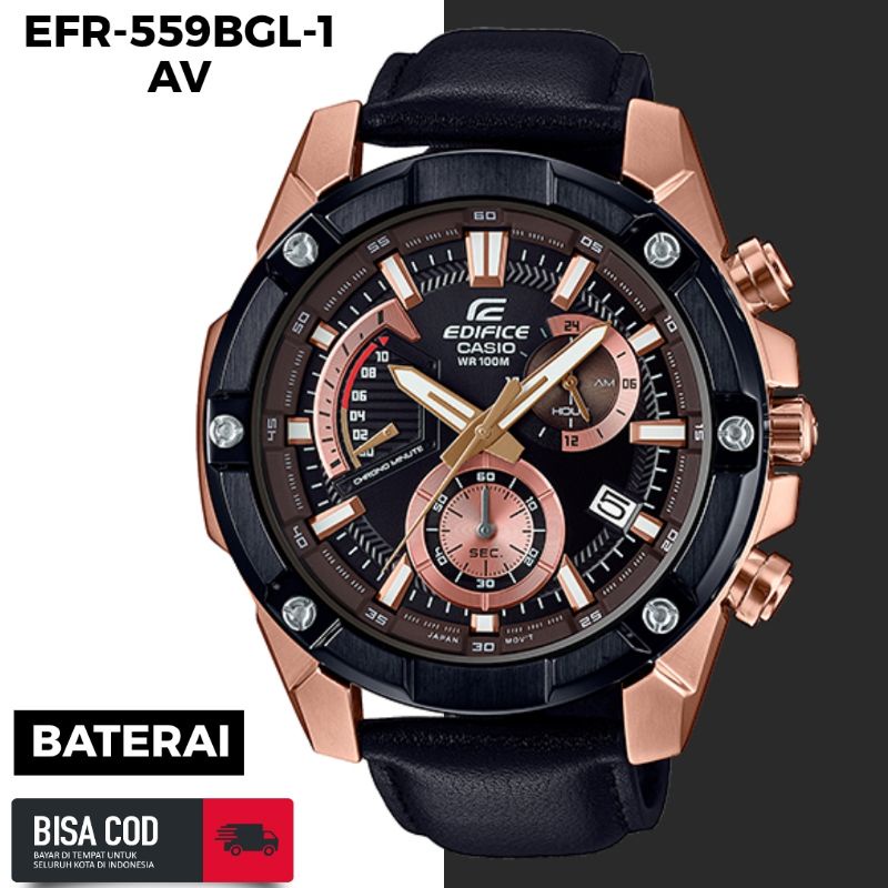 Jam Tangan Pria Merk Edifice Tipe EFR-559BGL-1AV