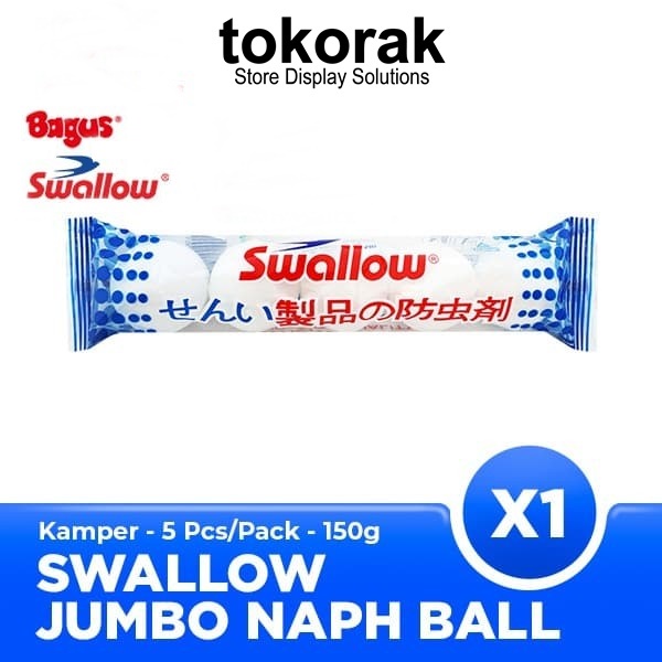 SWALLOW JUMBO NAPHTHALENE BALL ISI 5 BOLA KAMPER BARUS TOILET