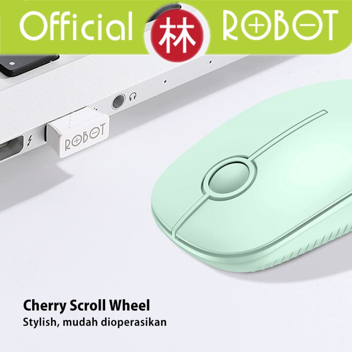 Robot M330 Wireless Mouse Silent Key Cherry Scroll Wheel