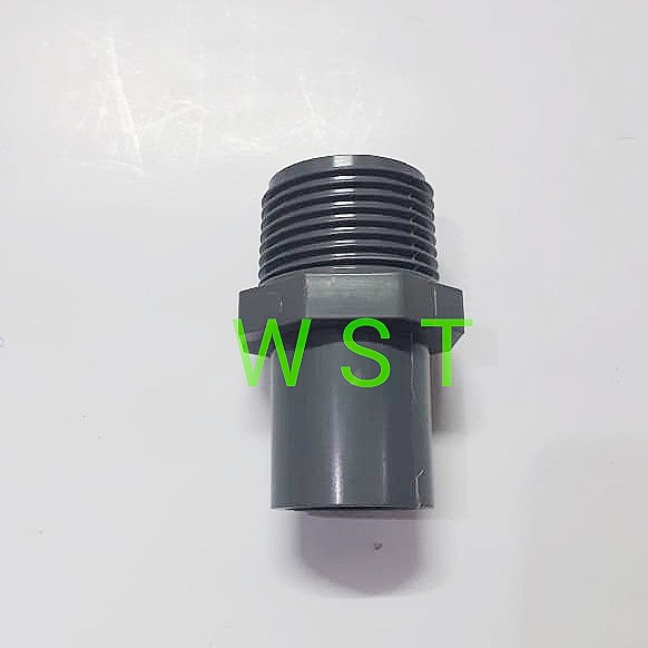 V Socket Derat Luar PVC 1 x 3/4&quot; AW PRALON Fitting Sambungan Pipa Drat