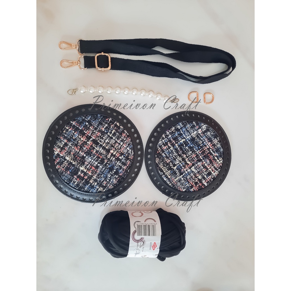 DIY KIT tas tweed rajut