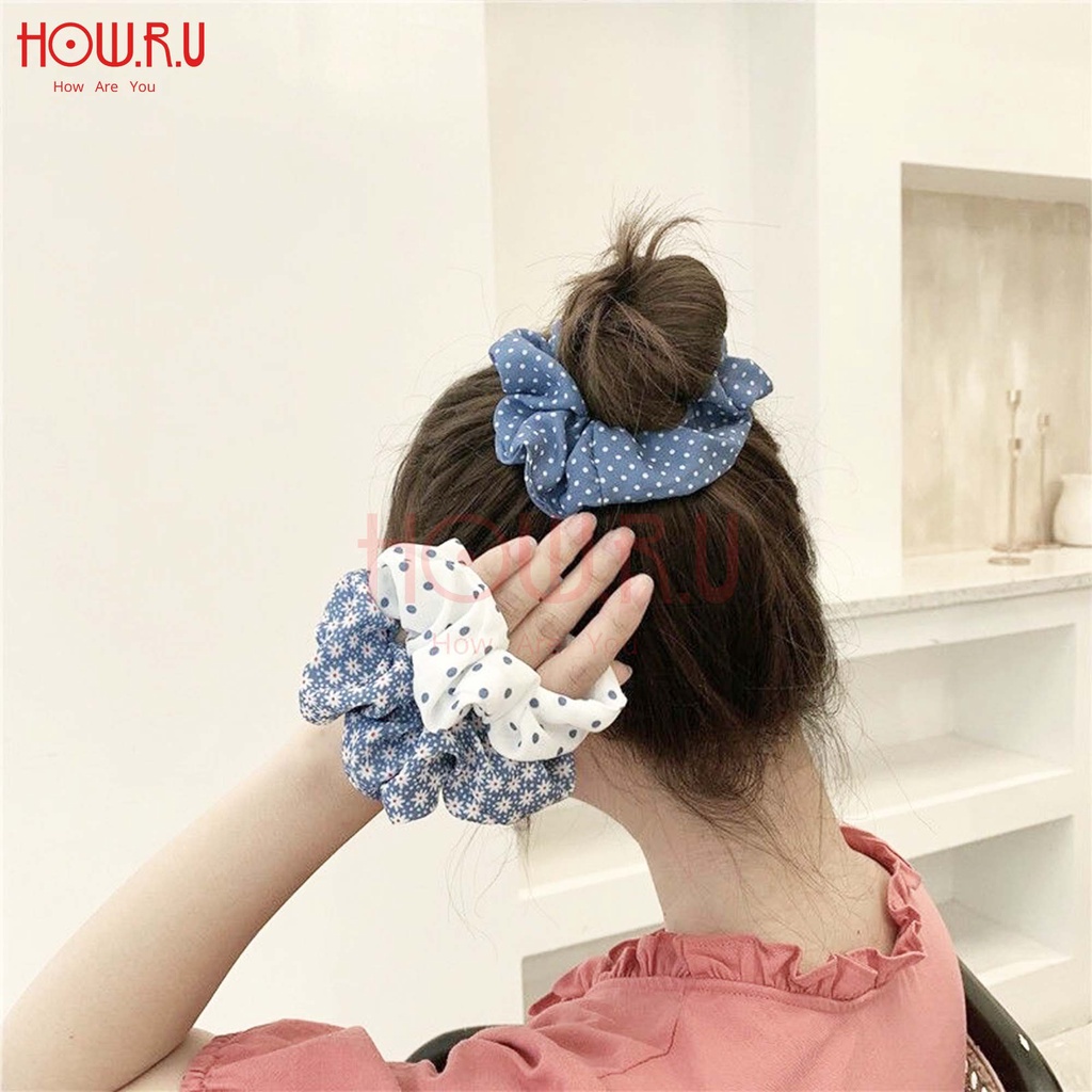 HOW.R.U | Scrunchie Karet Rambut Lucu Korean Style 01032