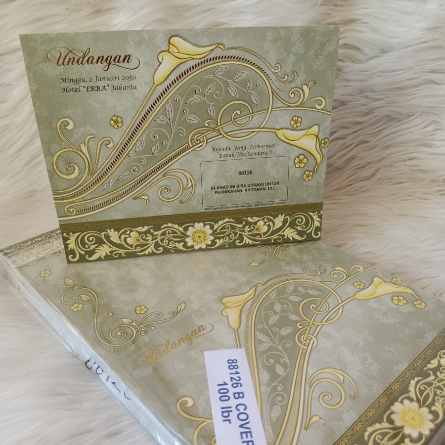 Blangko Undangan Kosongan ERBA 88126
