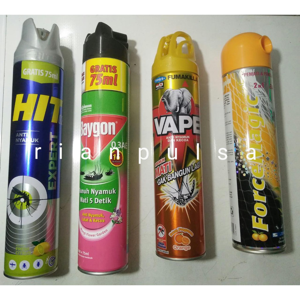 Spray Semprotan  Anti  Nyamuk Baygon Hit Aerosol Vape Kecoa 