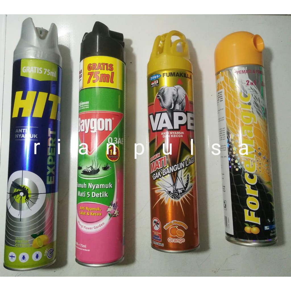 Spray Semprotan  Anti  Nyamuk  Baygon Hit Aerosol Vape Kecoa 