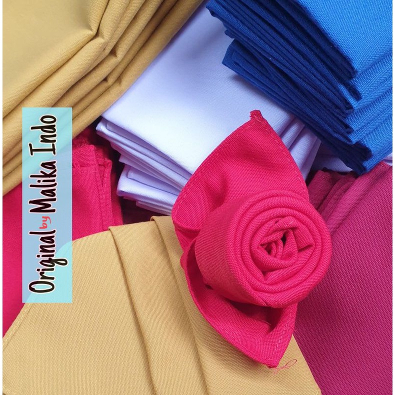 Napkin 36x36 Serbet Folding Napkin utk Hotel Resto Cafe Catering