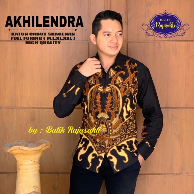 Batik Pria AKHILENDRA FULL FURING Katun Halus Sragenan Ori Solo