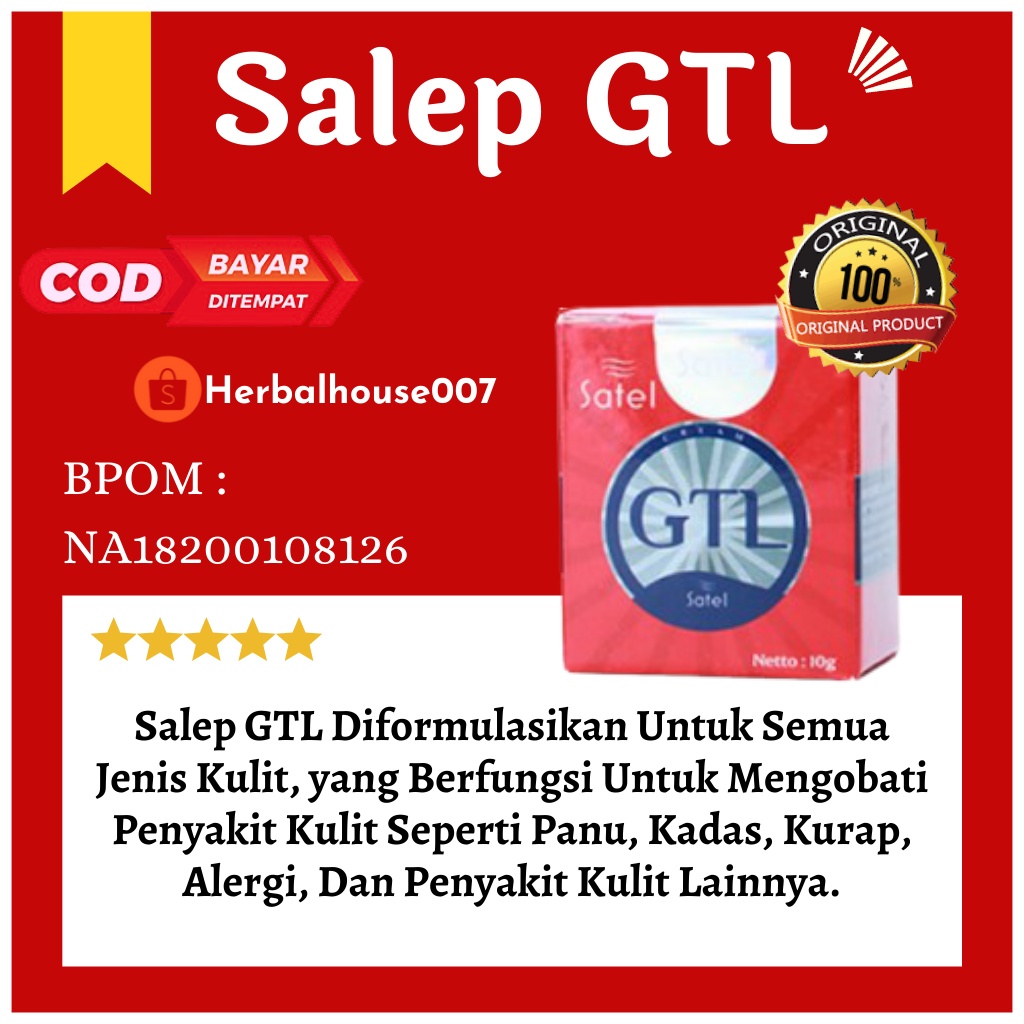 SALEP GTL ORIGINAL SATEL DISTRIBUTOR ASLI ORIGINAL BPOM