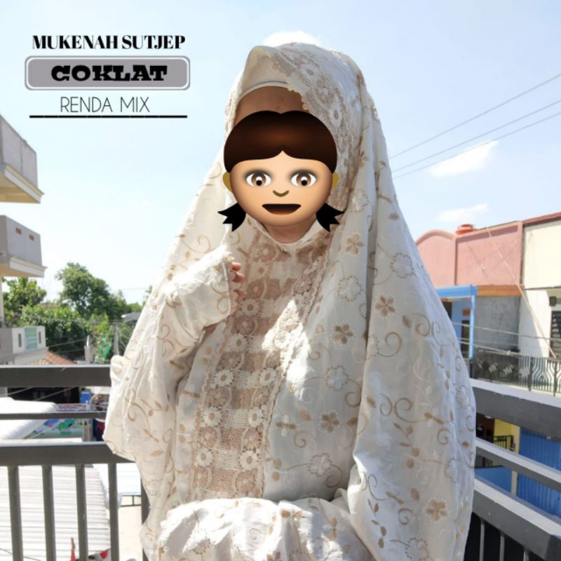 Mukena Sutra Jepang ORI terusan Sutra Jepang Renda