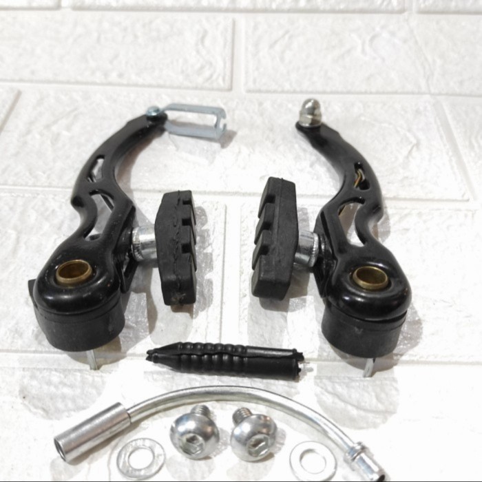 1pcs V brake rem sepeda set bmx lipat mtb u 1 set hitam