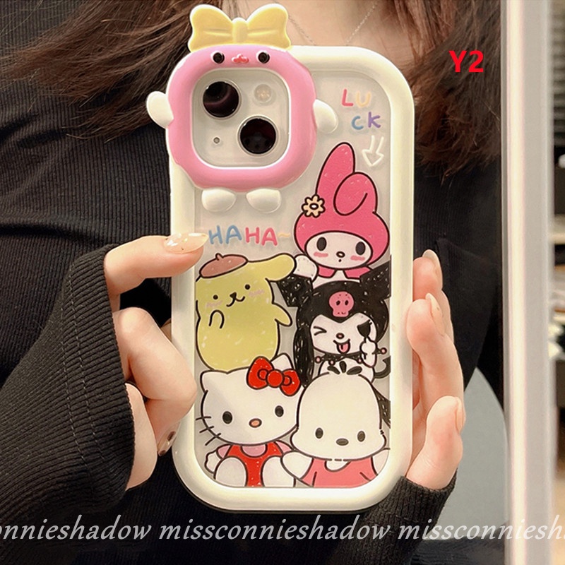 Soft Case Motif Hello Kitty Untuk OPPO A57 A17 A77 A15 A55 A54 A12 A16K Reno 7 5F 5 4F A95 A76 A9 A53 A96 A74 A3s A16 A15s A31 A16 A16E A52