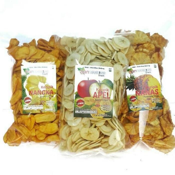 

500 GRAM KERIPIK BUAH KHAS MALANG NANGKA APEL SALAK