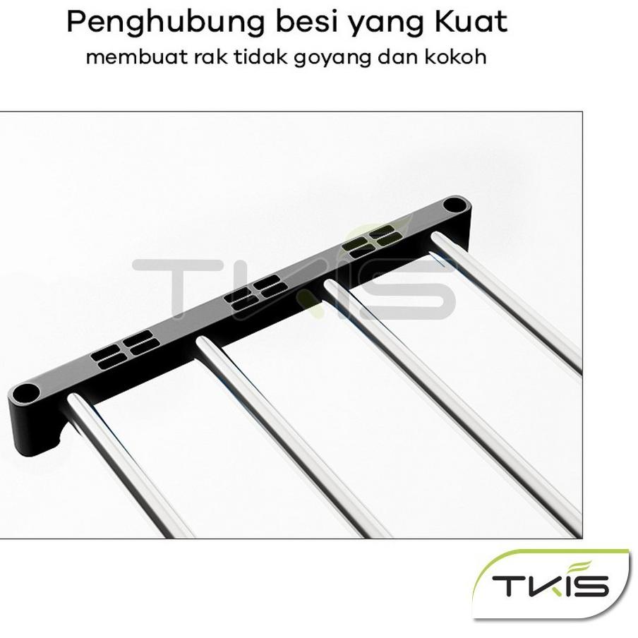 ✾ Rak Sepatu Portable 5 Tingkat Tempat Sepatu Sandal 5 Susun Serbaguna Rangka Besi &Plastik YK-216 ➴