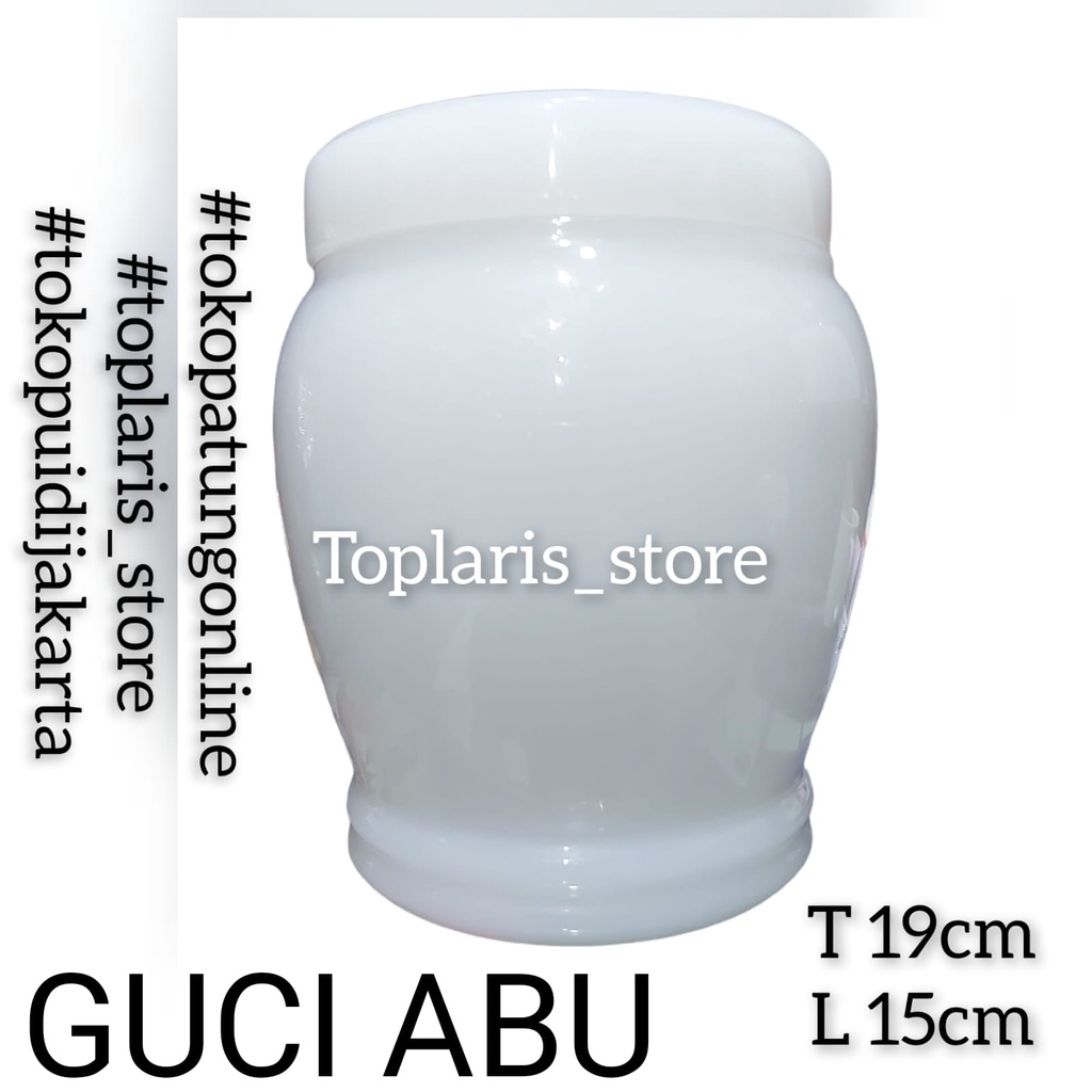 Guci Abu Kremasi Putih Import 022