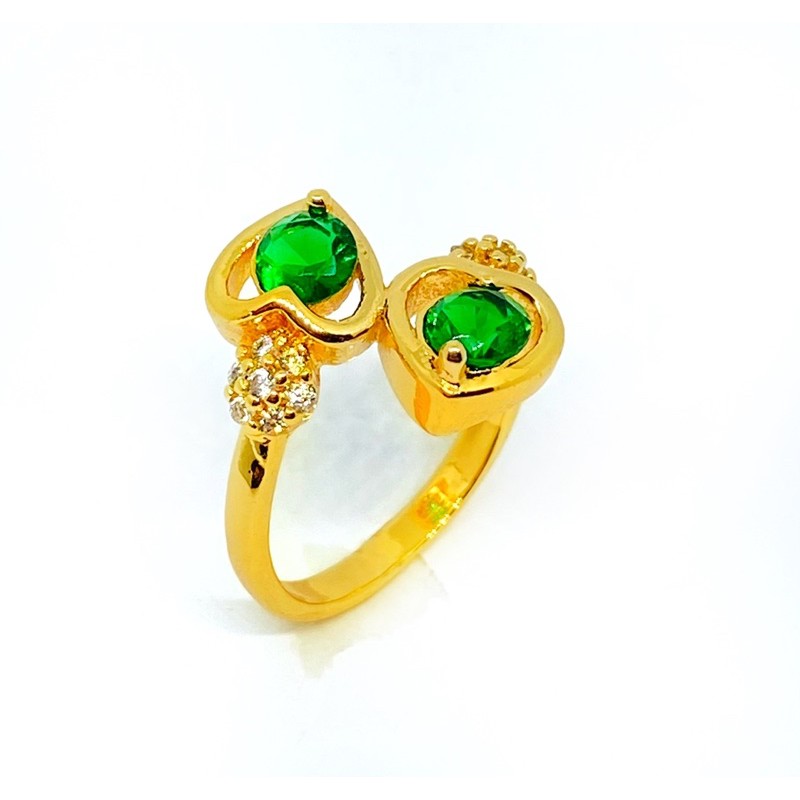 cincin wanita // cincin permata warna //cincin mode love //perhiasan...