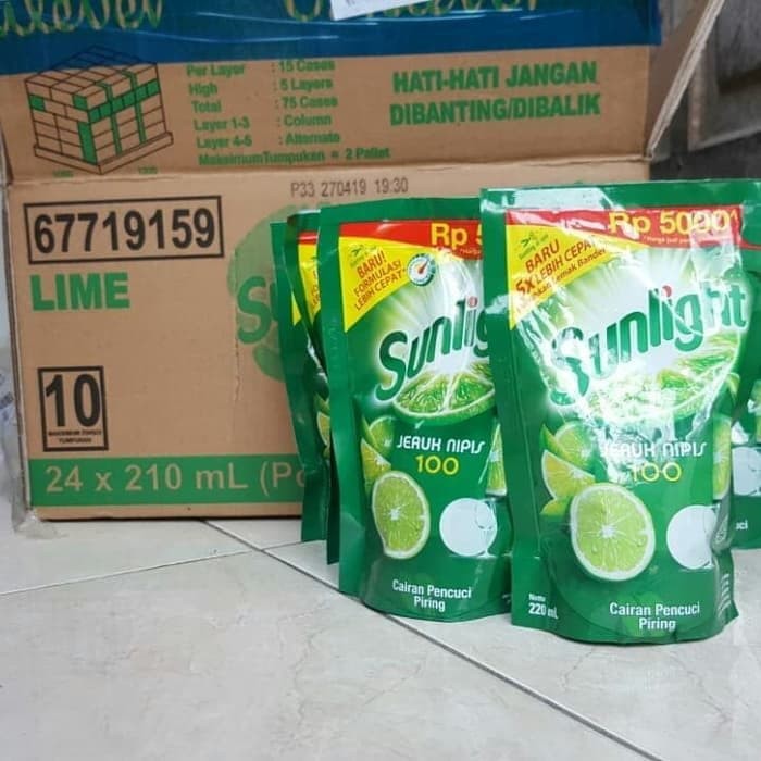 Sunlight Refill 210 ml isi 24 pouch/KARTON