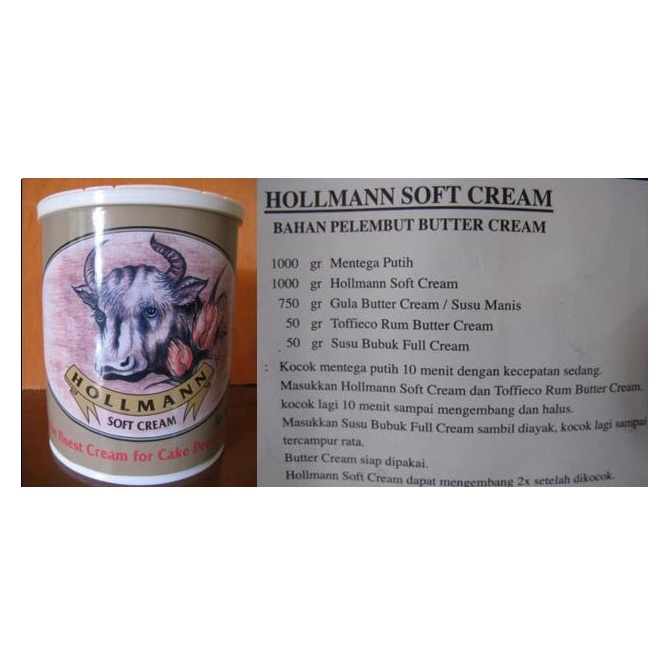 

Hollmann Soft Cream Butter Cream Lembut Hollmamn repack 500gr