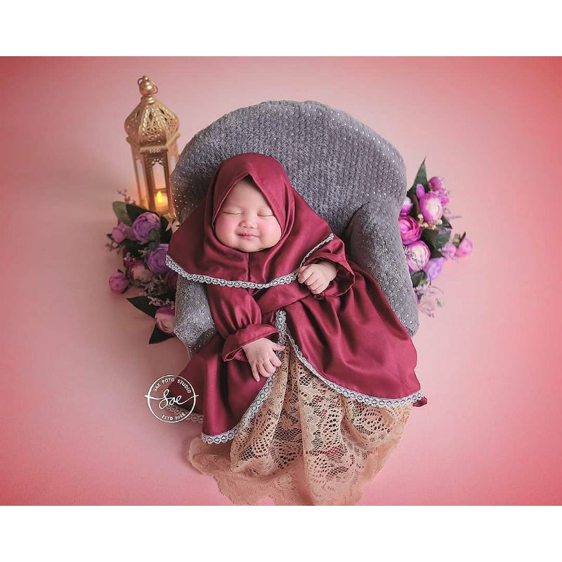 Jual GAMIS NEWBORN/BAYI/ANAK FREE JILBAB/KOSTUM PHOTOSHOOT/PROPERTI