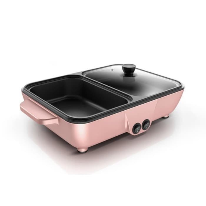 Elektronic Hot Pot And Grill - BBQ Shabu Panggangan 2 In 1 Multifungsi