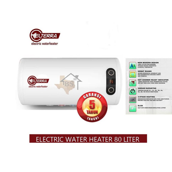 WATER HEATER HANDAL ELTERRA PEMANAS AIR LISTRIK ELTERRA 80GC 80 LITER