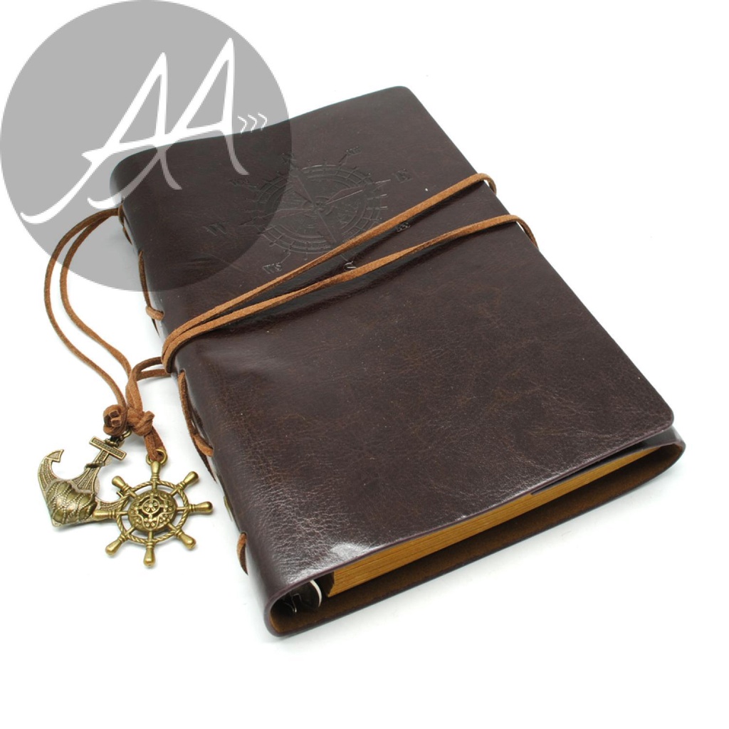 

Buku Catatan Binder Kulit Retro Pirate