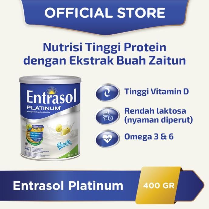 

[COD] ENTRASOL PLATINUM SUSU TINGGI KALSIUM UNTUK DEWASA DAN LANSIA 400GR [COD]