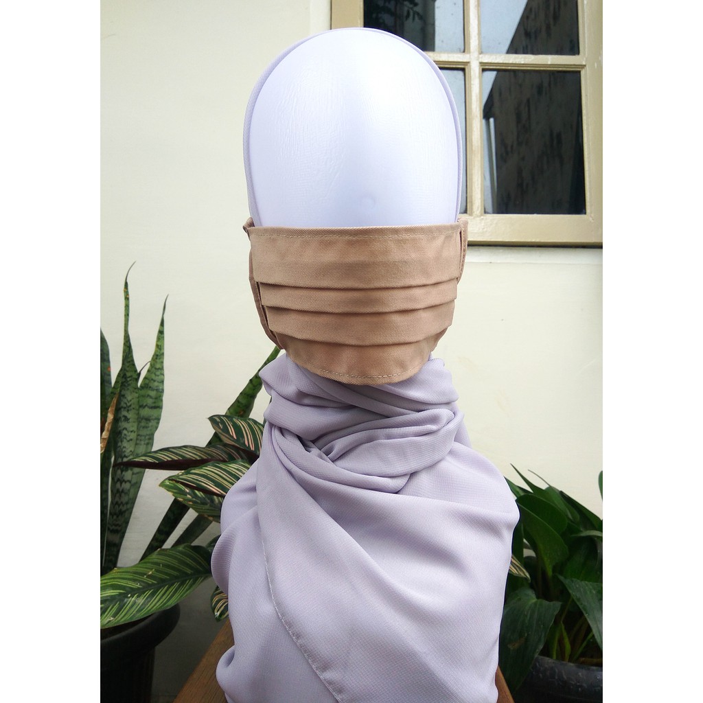 RUMAH WARDAH MASKER KAIN WARNA KHAKI