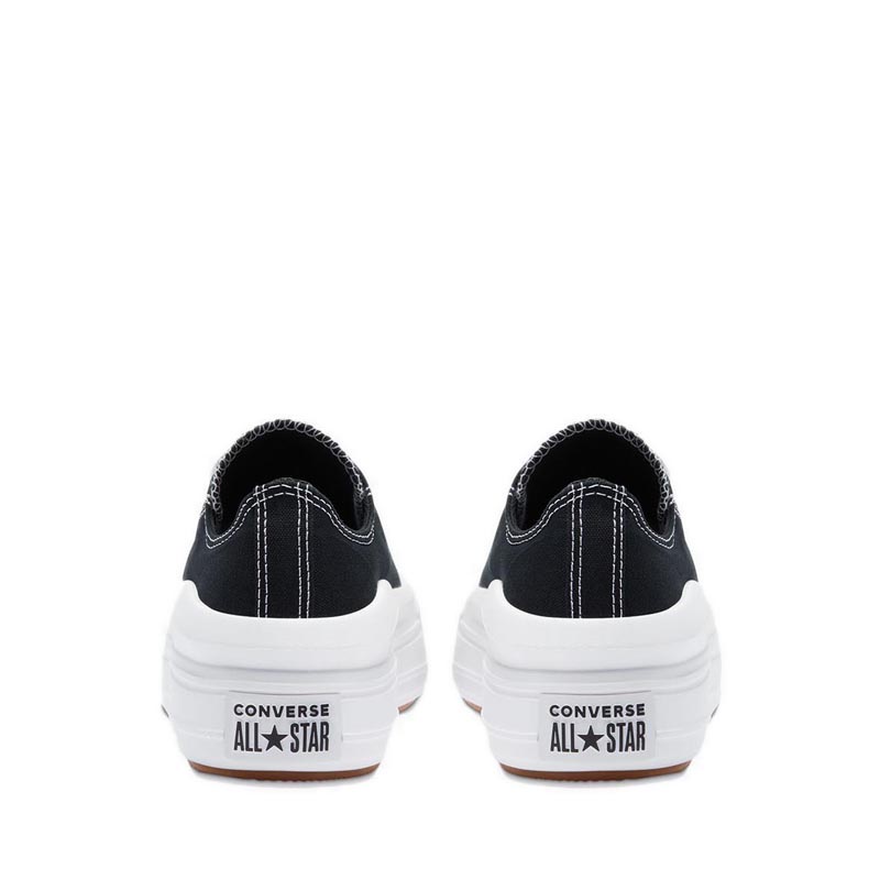 CONVERSE CHUCK TAYLOR ALL STAR MOVE CANVAS PLATFORM WOMEN'S  SNEAKERS - BLACK
