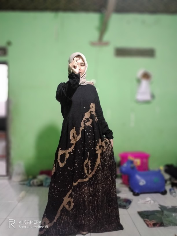 Gamis Twill Abstrak An Super Grade A Motif Malaman Terbaru Terlaris Termurah Batik