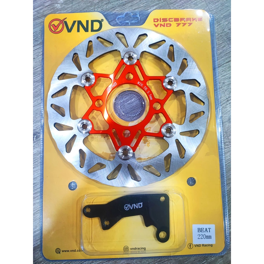 Piringan Cakram VND Model Psm 220 mm Floating Disc Brake Original Vario,Beat,Scoopy,Mio,Mio Soul,Mio J Dan Motor Lain Nya KING DIAMOND89