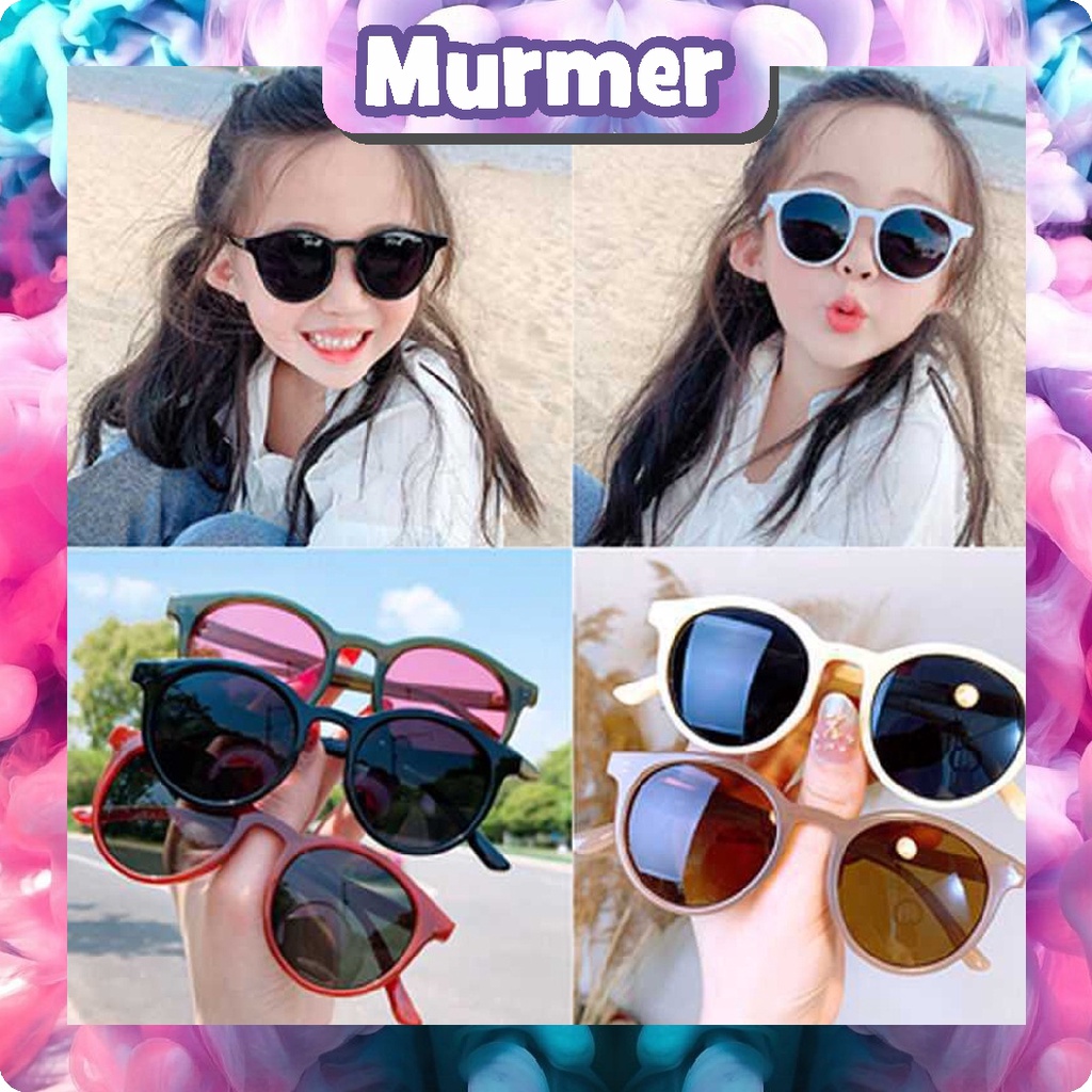 MurmerOfficial Kacamata Anak 6682 Unisex Fashion Anak Kaca Mata Hitam High Quality Kids Sunglasses Kaca Mata Murah Import G018