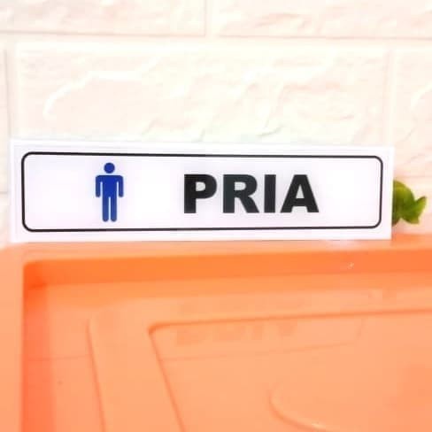 

SIGN AKRILIK TOILET PRIA LOGO UKURAN 5X20CM