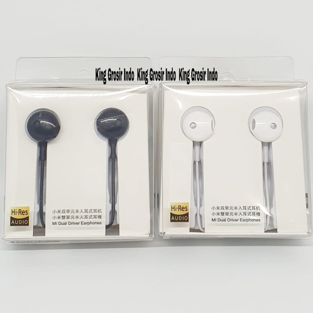 Headset Handsfree Xiaomi Hi-Res Original OEM Audio Jack 3.5mm Mi Dual Driver Earphone Xiaomi