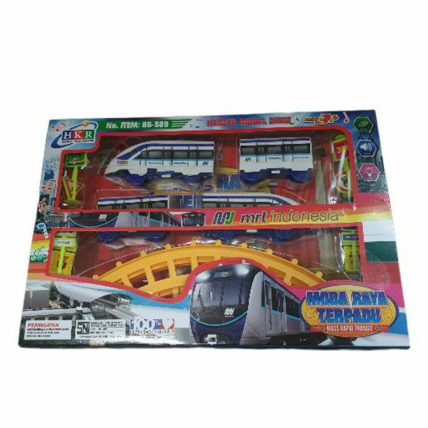 Mainan Kereta MRT Indonesia