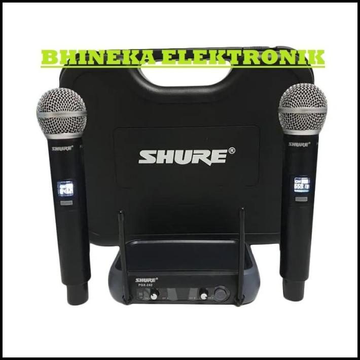 Mic Wireless Shure Pgx242 Shure Pgx 242 Mic Pegang Pegang