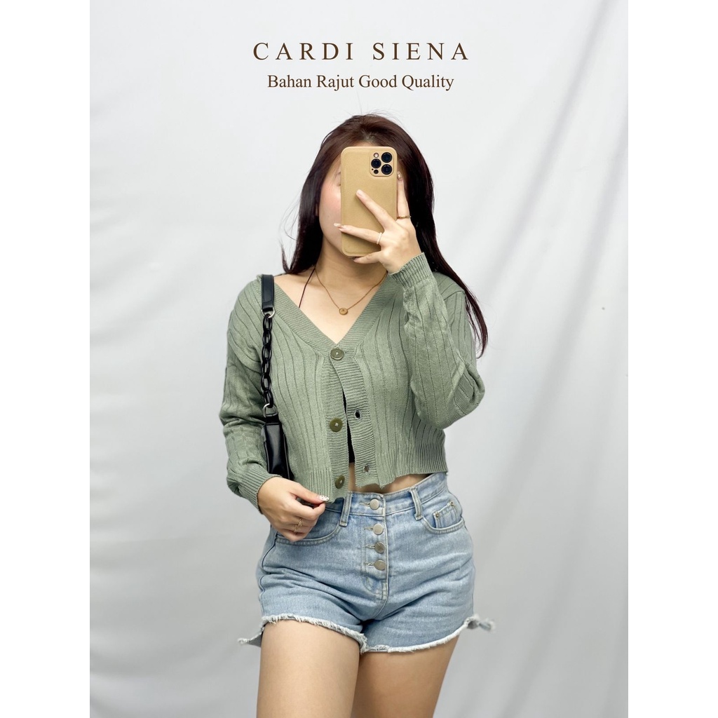 Basic id fashion Cardigan wanita rajut Siena