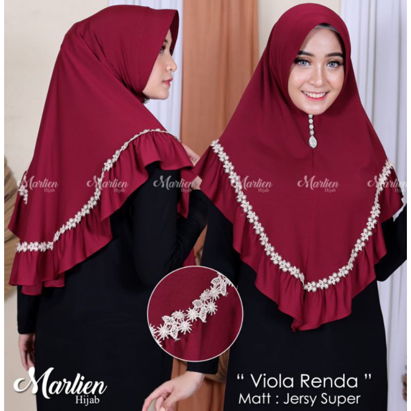 HIJAB RENDA MELATI/BERGO PITA MELATI