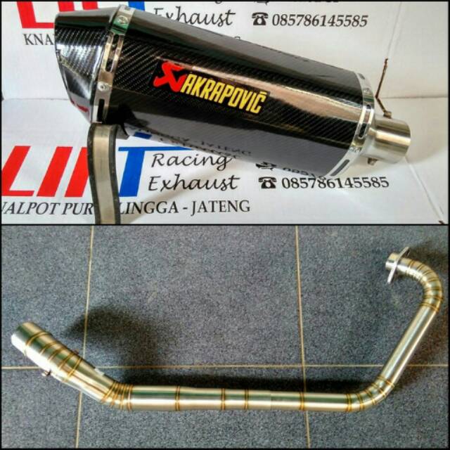 knalpot akrapovic R15 full stainless