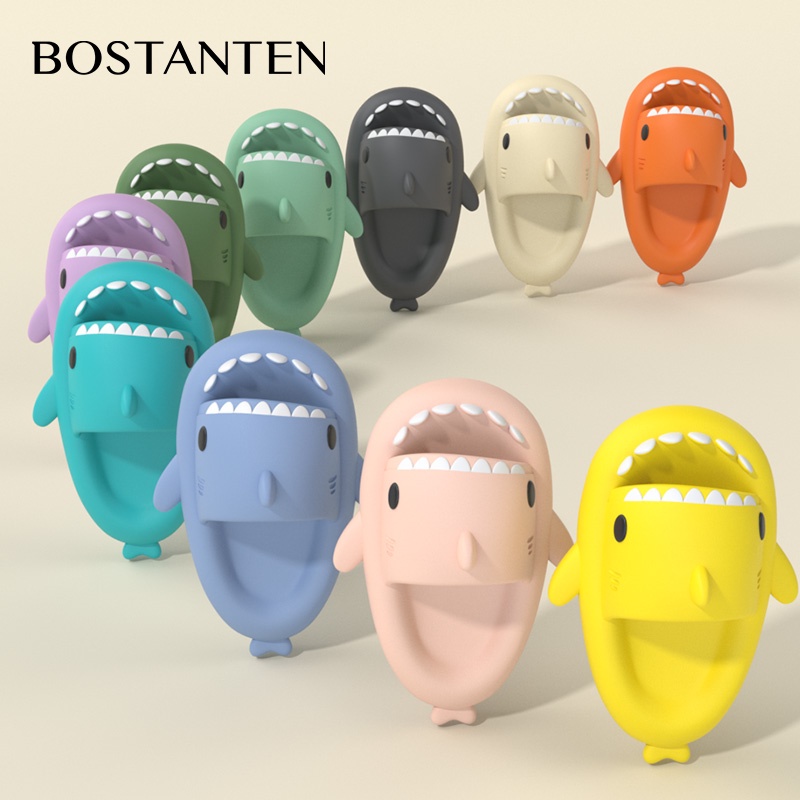 BOSTANTEN Sandal Hiu Dewasa Sendal Shark Model Hiu EVA Sandal Sandal Indoor Dan Outdoor Sandal Pria Dan Wanita Pasangan produk berkualitas