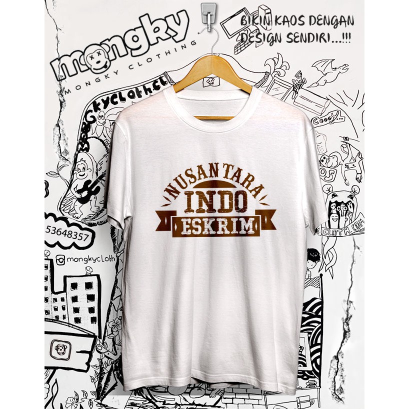 Kaos Indo Eskrim Nusantara Iklan Kekinian Tshirt Viral