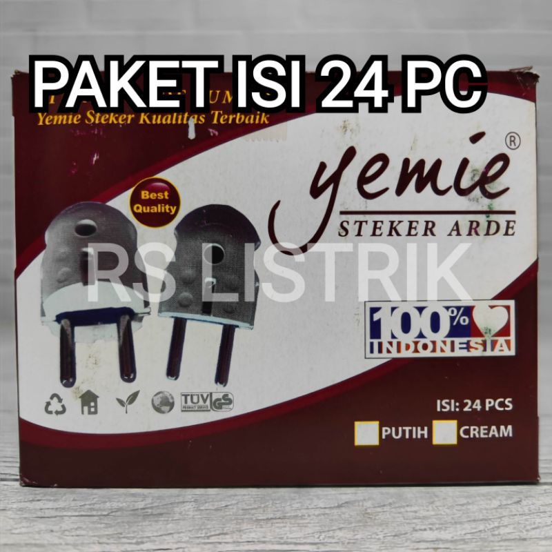 PAKET ISI 24PC YEMIE STEKER ARDE BULAT KEPALA COLOKAN