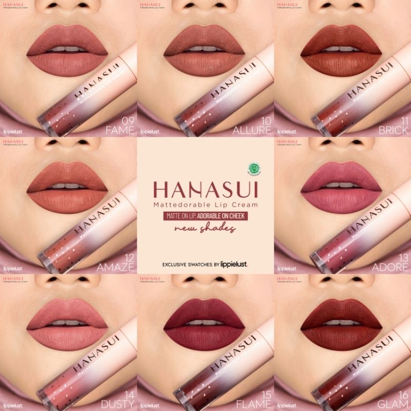 Lipcream Hanasui | Hanasui Mattedorable Lip Cream | Hanasui Boba Lip Cream