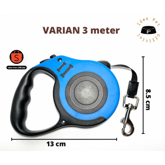 Tali Tuntun Harness Kekang Anjing Kucing Besar Kecil Rompi Herness Retractable Dog Leash