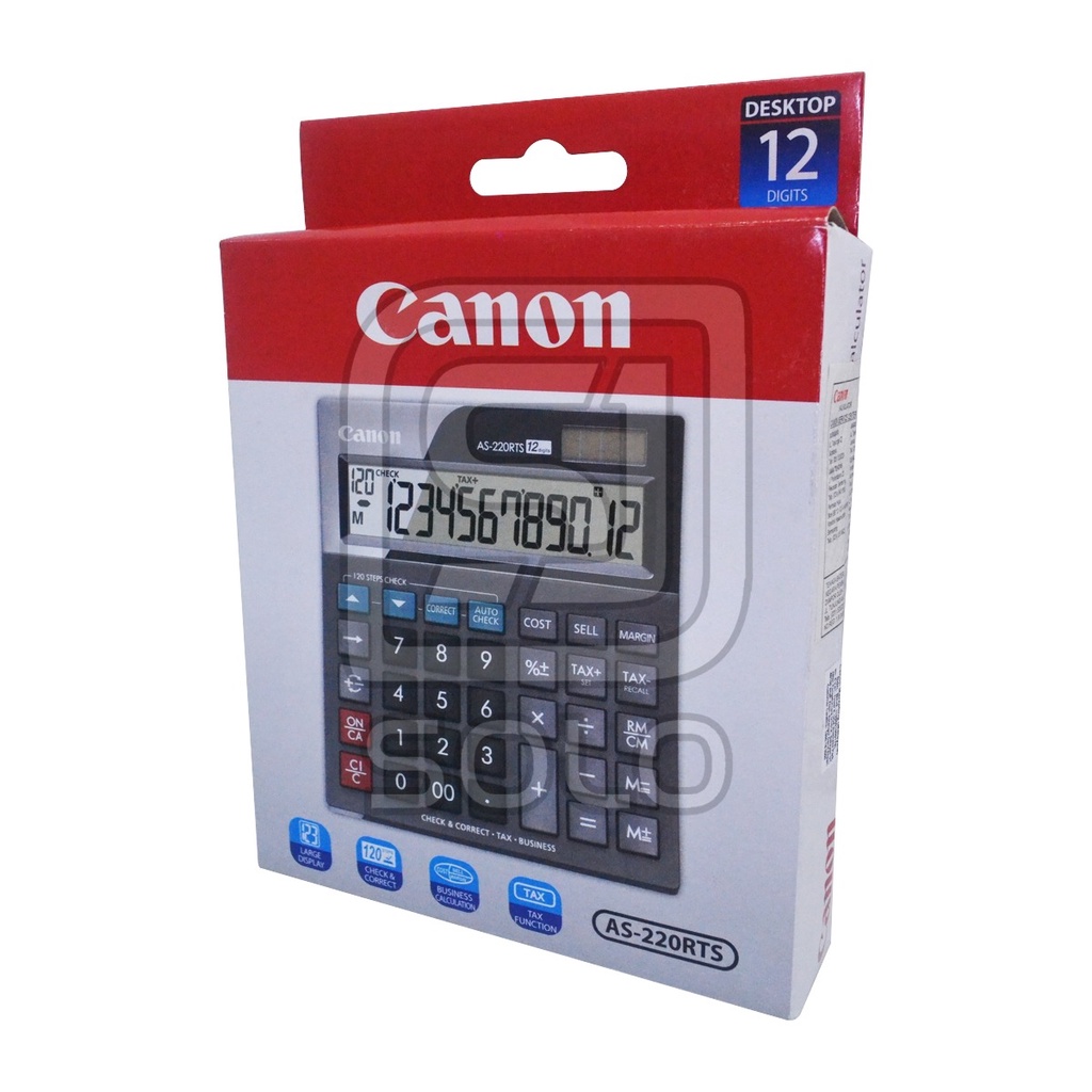 

Calculator Kalkulator Canon AS-220RTS Dekstop Calculator 12 Digit