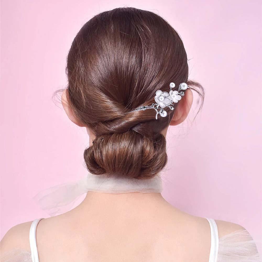 NEEDWAY Bunga Rambut Stik Elegan Sederhana Wanita Plum Blossom Gadis Gaya Cina Hanfu Hiasan Kepala