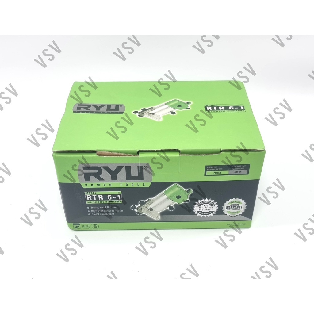 RYU RTR6-1 + Mata profil Wood Trimmer Mesin Profil Kayu Mesin Router kayu